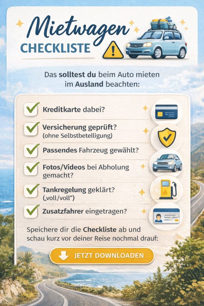 Auto mieten im Ausland